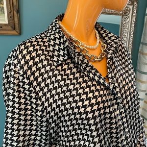 RALPH LAUREN Houndstooth Blouse